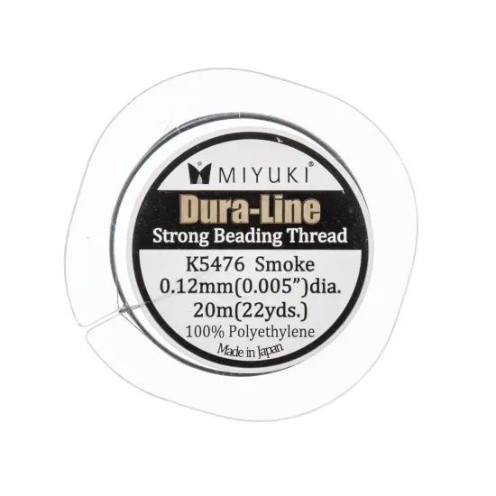 Miyuki Dura-Line 0.12mm Strong Beading Thread, 20m Black {3}