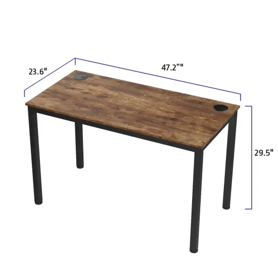 Eureka Ergonomic 47 x 24 Office Computer Desk {6}