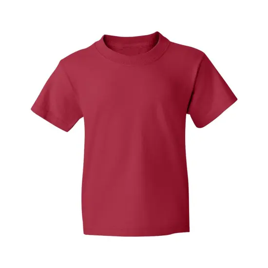 JERZEES&reg; Dri Power Youth 50/50 Poly Cotton Crewneck Short Sleeve T-Shirt True red {1}