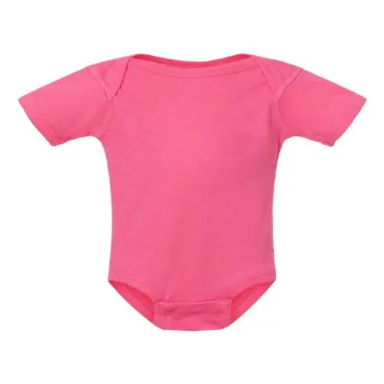 Rabbit Skins&reg; Infant Baby Rib Short Sleeve Bodysuit Hot pink {1}