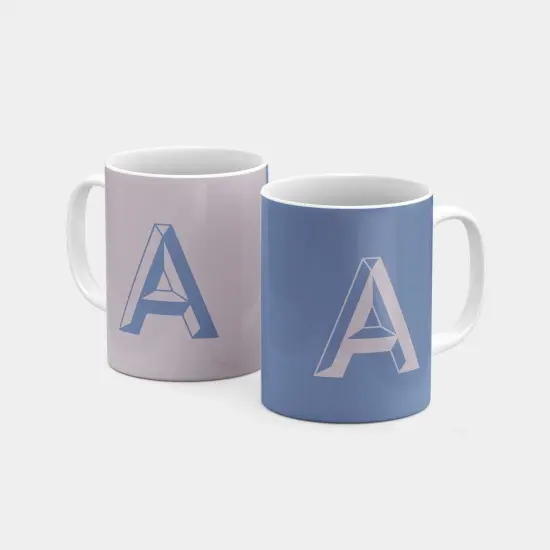 Monogram Letter 11oz Mug III {3}