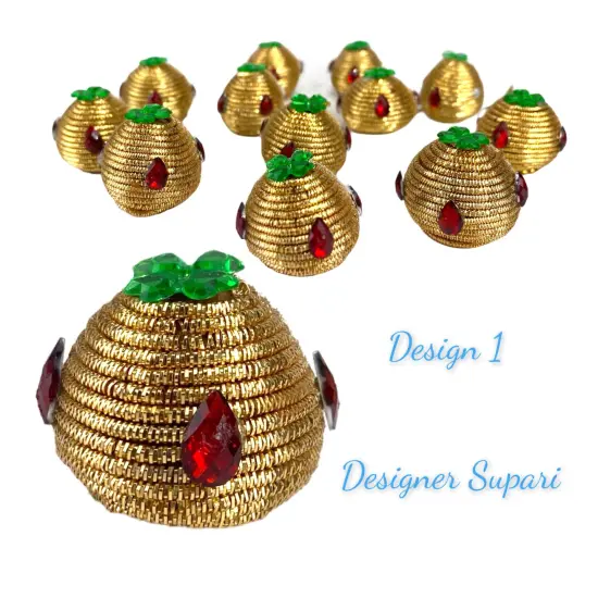 Designer Supari, Betal Nut For Pooja, Decorative Supari, Supari For Pooja, Wedding, Hindu Wedding, Indian Wedding, Pooja, Mayoon, Haldi, Pithi {4}