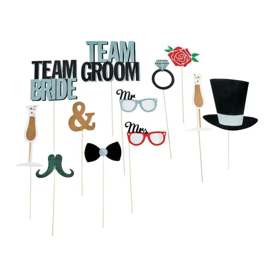 Photo Booth Stick Prop | Strike a Pose Whimsical Wonders Photo Booth Stick Props Emporium 2 inches to 15 inches long | RAHEEV&reg; {2}