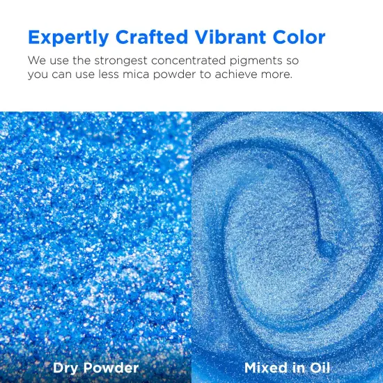 Rolio - 1 Jar Mica Powder (Bleu Du France) - 50g / 1.8 oz {2}