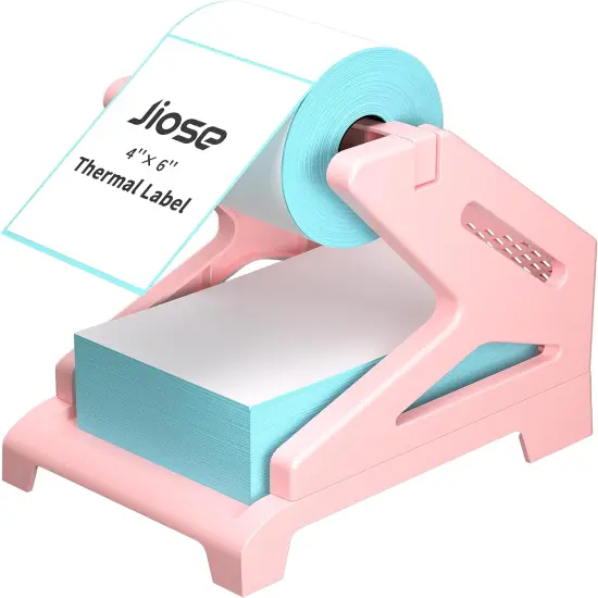 JIOSE 4x6 Label Holder Pink Thermal Label Holder for Rolls and Fan-Fold Labels {1}