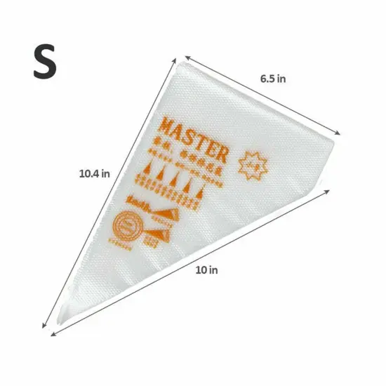 100/200 Disposable Piping Bag Icing Fondant Cake Cream Decorating Pastry Tip {1}