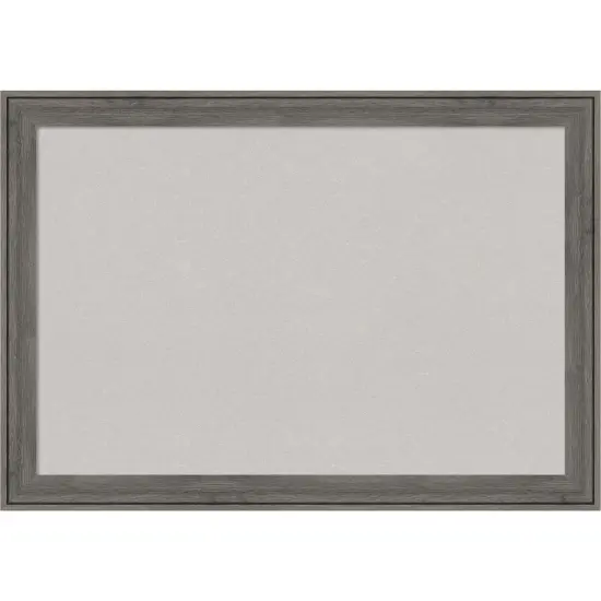 Regis Barnwood Narrow Wood Framed Corkboard, Grey Cork {1}