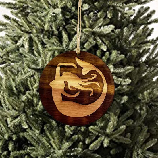 Mermaid - Cedar Ornament {2}