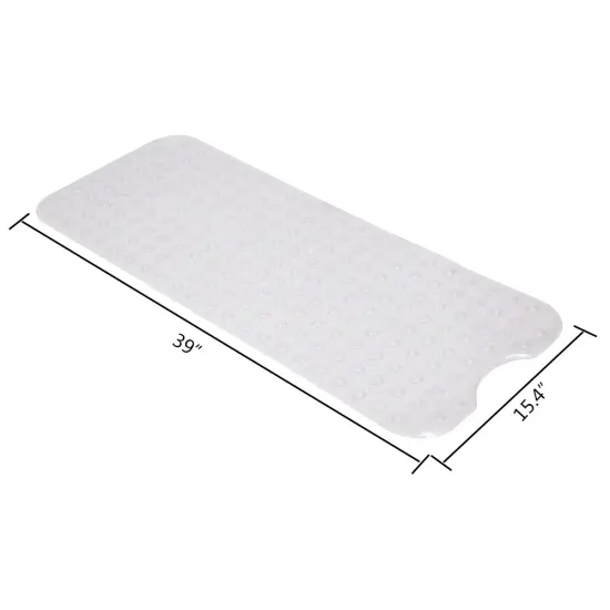 Bathroom Bathtub Non-slip Bath Mat 99*39cm TransparentYJ {6}