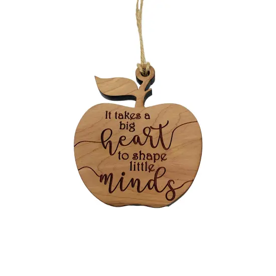 CEDAR It Takes a Big Heart to Shape Little Minds Ornament {1}