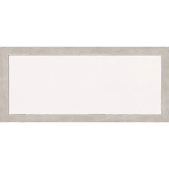 Marred Wood Framed Corkboard, White Cork Silver {1}