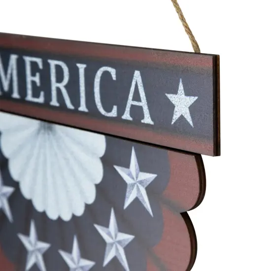 Northlight America Wall Bunting Patriotic Hanging Decoration - 11.75" Blue {7}