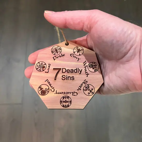 Seven Deadly Sins - Cedar Ornament {4}