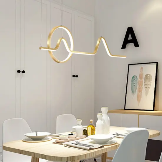 Kitcheniva Modern Island Pendant Lamp Chandelier With Remote {1}