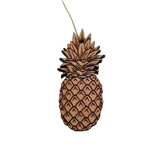 Pineapple - Cedar Ornament {2}