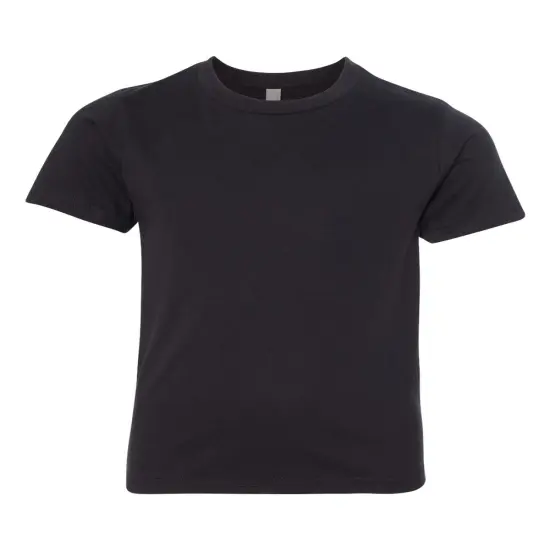 Next Level&reg; Youth Short Sleeve Crewneck CVC T-Shirt Black {1}
