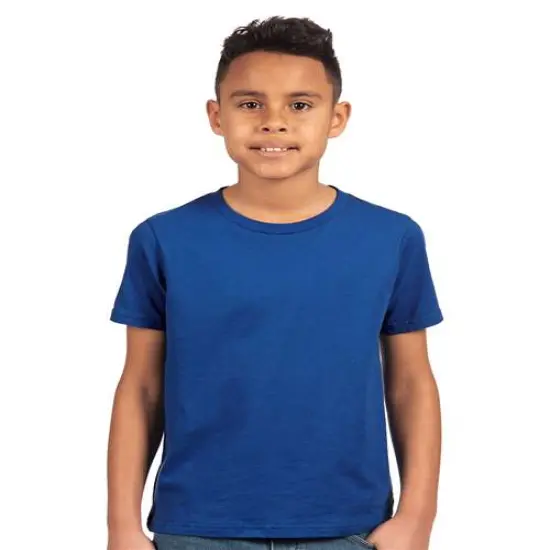 Next Level&reg; Youth Cotton Crewneck Short Sleeve T-Shirt Royal {1}
