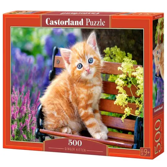 500 Piece Jigsaw Puzzle, Ginger Kitten, Animal puzzle, Cat puzzle, Kittie puzzle, Cute cat, Adult Puzzles, Castorland B-52240 {1}