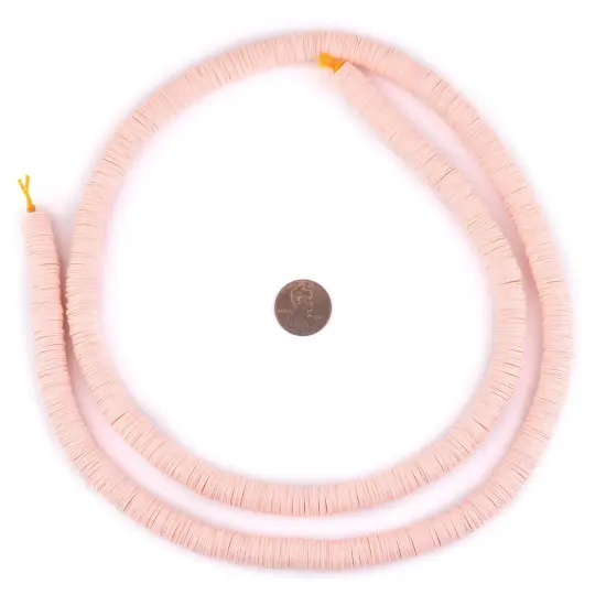 African Vinyl Beads, Ghana Vulcanite Crafts Supplies for DIY Jewelry Making, Necklaces, Bracelets (10mm, Rose Pink) {2}