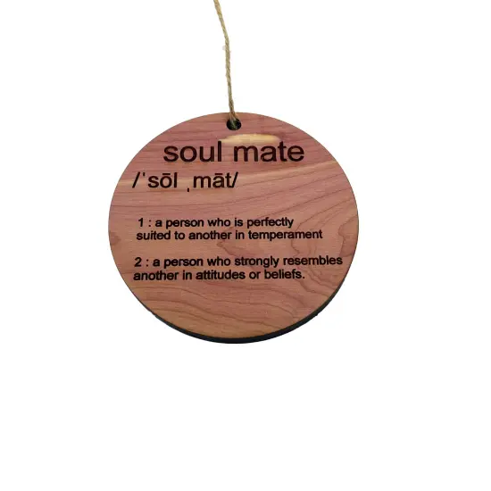 Soulmate - Cedar Ornament {3}