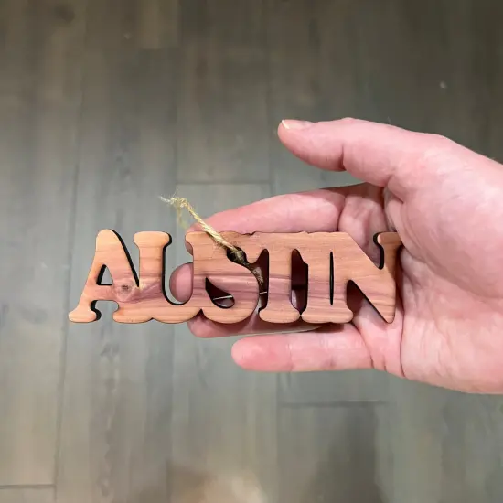 Austin - Cedar Ornament {4}