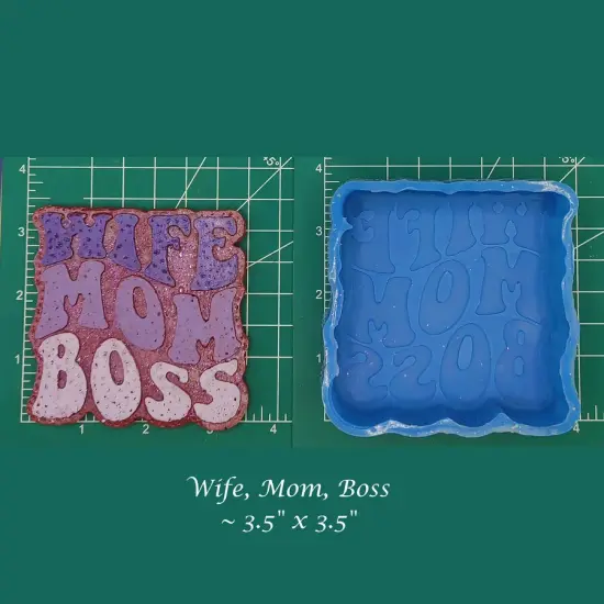 Wife Mom Boss Silicone Freshie Mold {1}