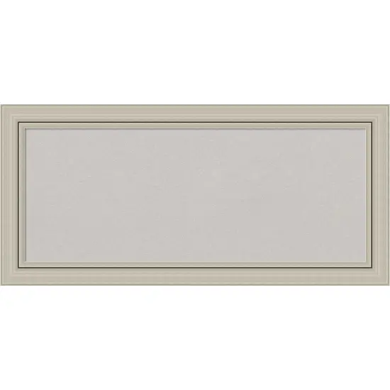 Romano Narrow Wood Framed Corkboard, Grey Cork {1}