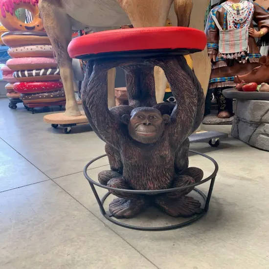 Monkey Barstool Over Sized Statue {3}