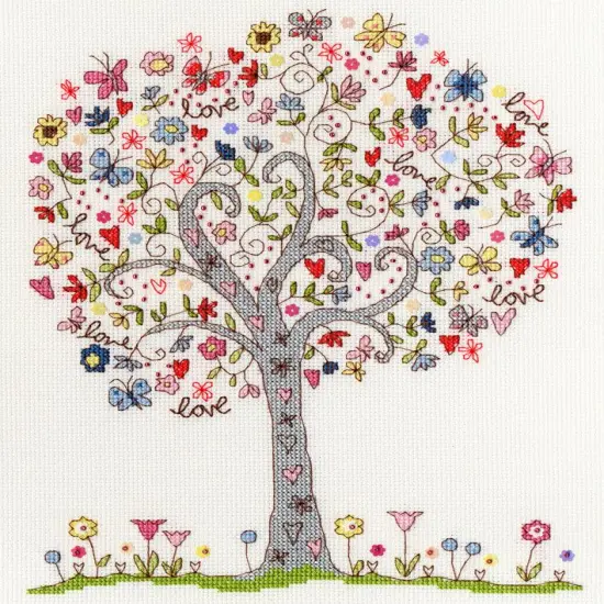 Love Tree XKA2 Counted Cross Stitch Kit {1}