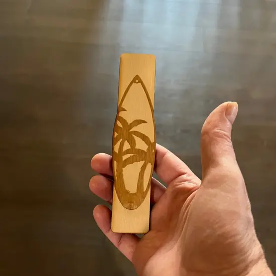 Bookmark - Palm Tree Surfboard - Bookmark {2}
