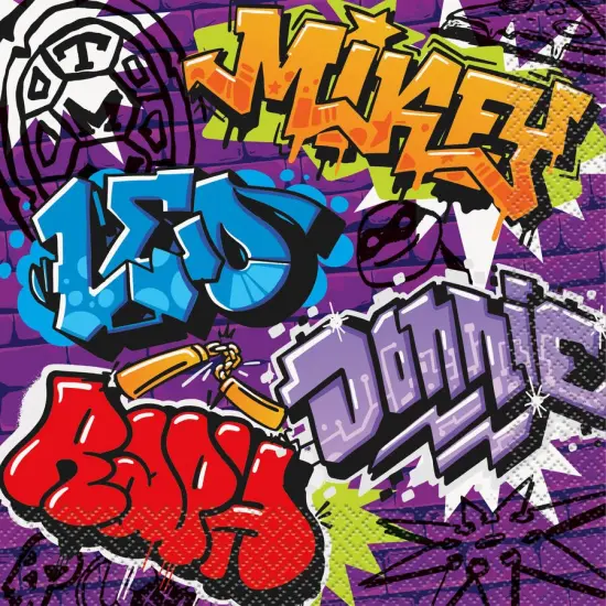 TMNT Mutant Mayhem Luncheon Napkins, 16ct {1}