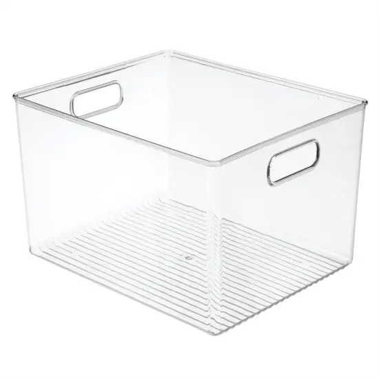 mDesign Plastic Office Supply Organizer Storage Bins with Handles {4}