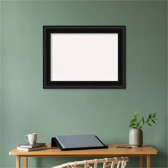 Parlor Framed Corkboard, White Cork Black {6}