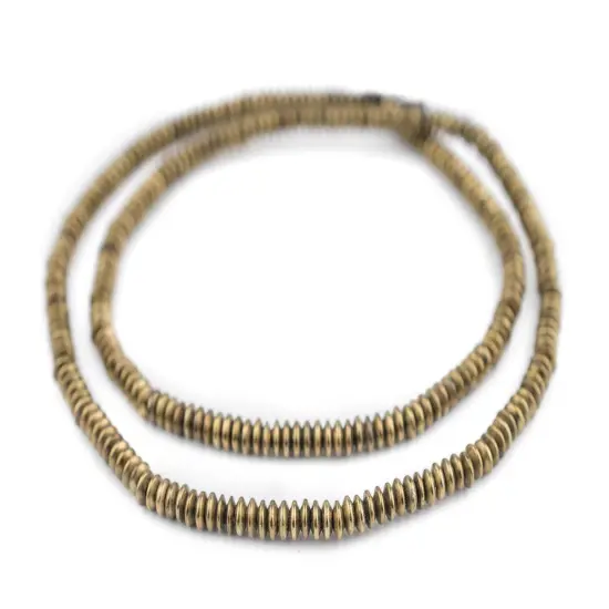 The Bead Chest Brass 5mm Saucer Beads, Full Strand of Quality Metal Spacers for DIY Jewelry Design {3}