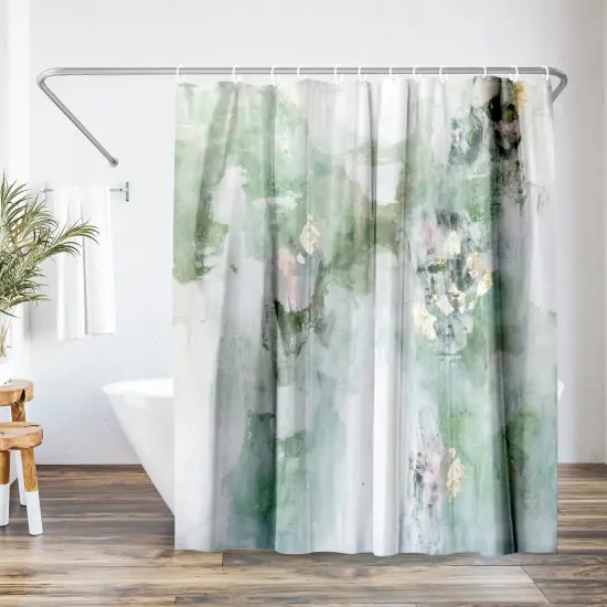 Americanflat 71" x 74" Shower Curtain, Leaf It Alone by Christine Olmstead {1}