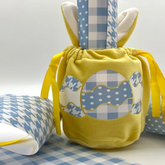 Happy Crafters Houndstooth 11.8" x 18" Sheet Blue and White {4}