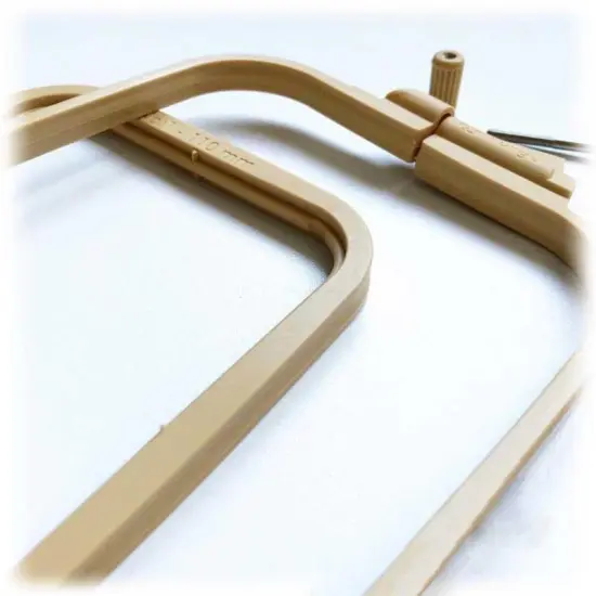 Plastic Square Hoop Nurge 170-12 Coffee Brown {4}