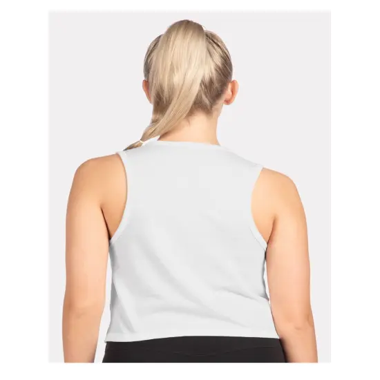 Next Level&reg; Women's Festival Crop Tank Stonewash denim {7}