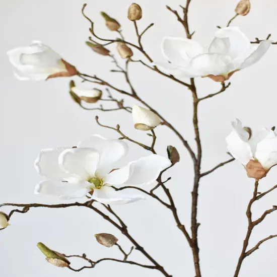 40" Faux Magnolia Branch Stem {1}