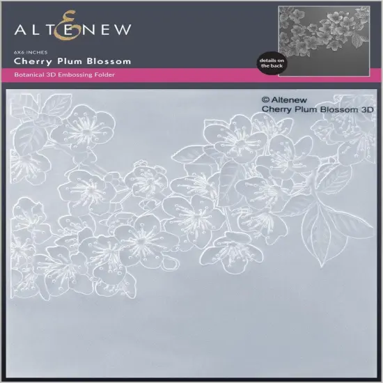 Cherry Plum Blossom 3D Embossing Folder {1}
