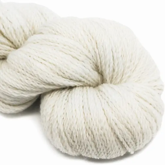 Organic Wool Yarn - Ecolana Certified Organic, Pacific Northwest Hand Dyed, #2 Fingering /Sport Weight, Knit, Crochet, Weave. Alabaster {3}