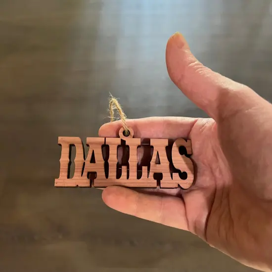 dallas - Cedar Ornament {4}