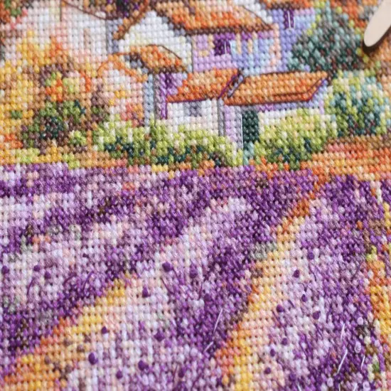 Cross-stitch kit Lavender fields {3}
