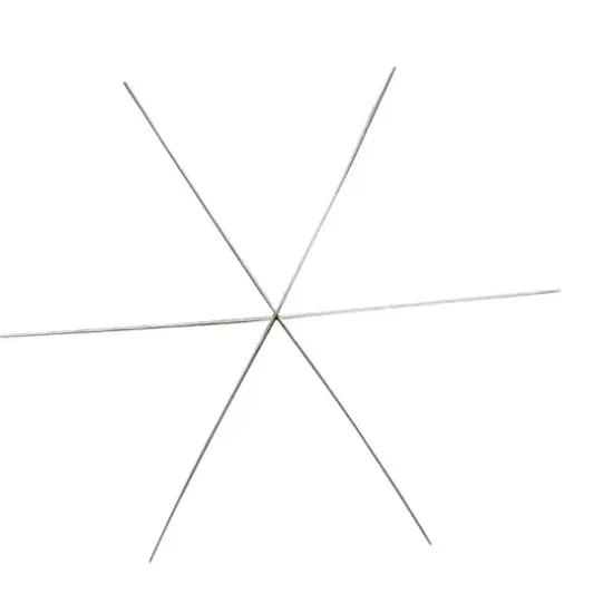 Snowflake Wire Spoke 4-1/2" (7-Pcs) - Snowflake Ornament Wire Forms {1}