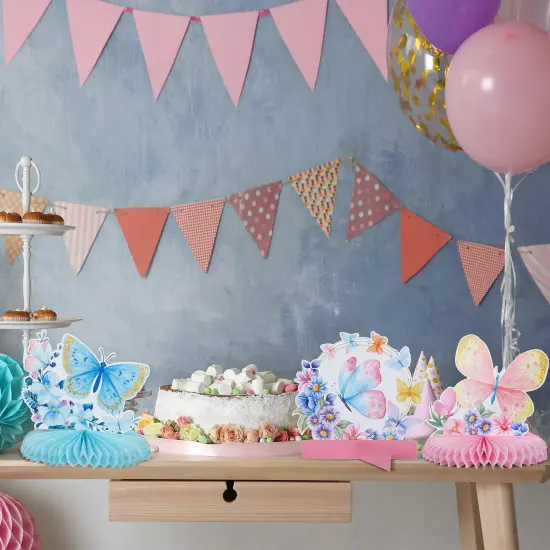 10 PCS Butterfly Centerpieces for Tables Butterfly Birthday Party Decorations Butterfly Honeycomb Table Centerpiece Butterfly Theme Party Supplies for Birthday Baby Shower Party Decor {3}
