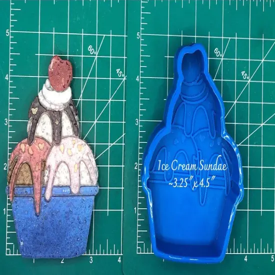 Ice Cream Sundae Silicone Freshie Mold {1}