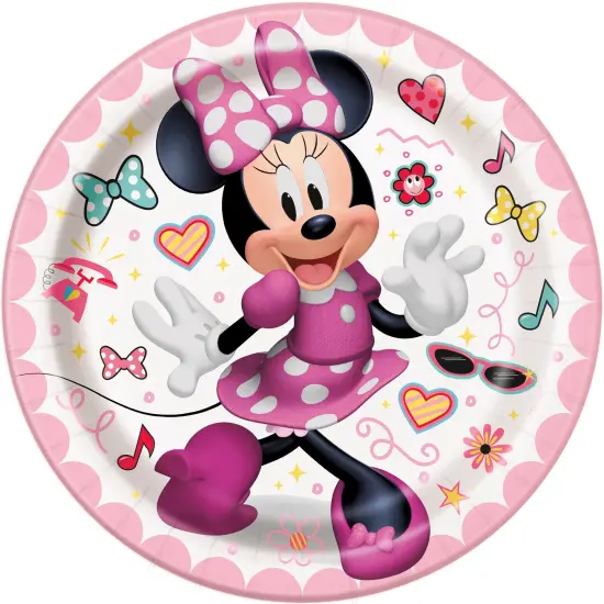 Iconic Minnie Mouse Round 7" Dessert Plates, 8ct {1}