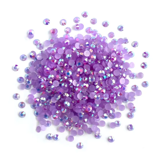 Buttons Galore Jewelz Rhinestones Craft Embellishments Assorted Colors Approx. 1600 Pieces Alabaster white {4}