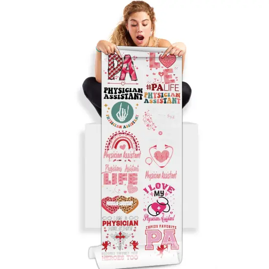 Physician Assistant Valentine's 20x60 DTF Transfer Gang Sheet - Direct-to-Film {1}