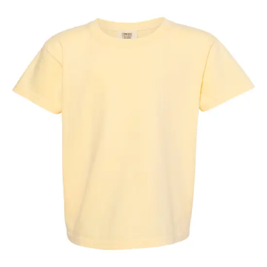 Comfort Colors&reg; Garment Dyed Youth Heavyweight Crewneck Short Sleeve T-Shirt Butter {2}